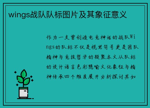 wings战队队标图片及其象征意义